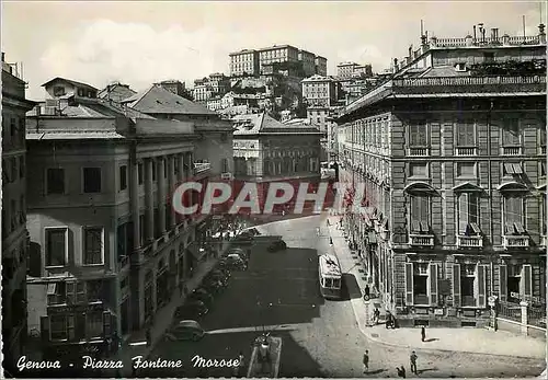 Moderne Karte Genova Piazza Fontane Morose Tramway