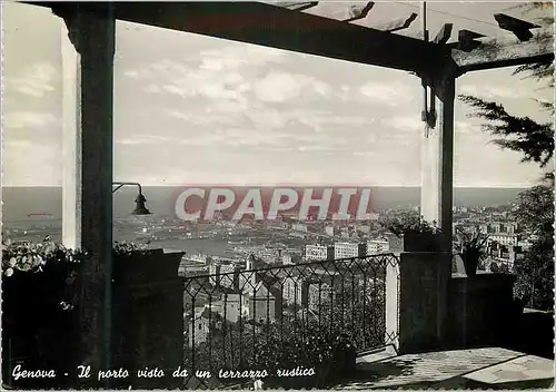 Cartes postales moderne Genova Il Porto visto da un Terrazzo Rustico