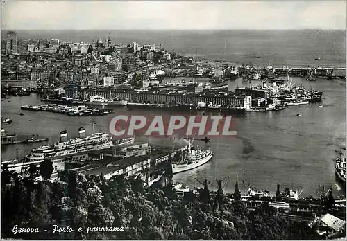 Cartes postales moderne Genova Porto e Panorama
