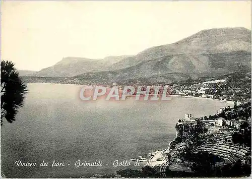 Moderne Karte Grimaldi Cosenza Golfo di Mentone