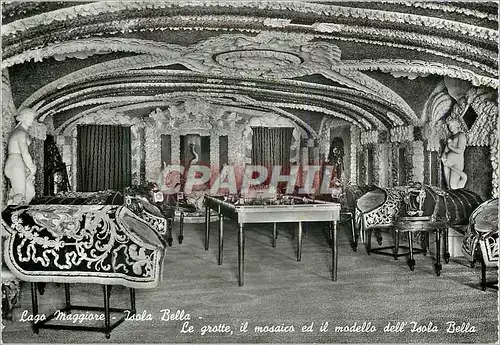 Cartes postales moderne Lago Maggiore Isola Bella- Le Grotte Mosaico Modello
