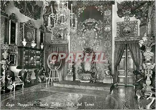 Moderne Karte Lago Maggiore Isola Bella Sala del Trono