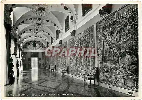 Cartes postales moderne Lago Maggiore Isola Bella Sala dei Gobelins