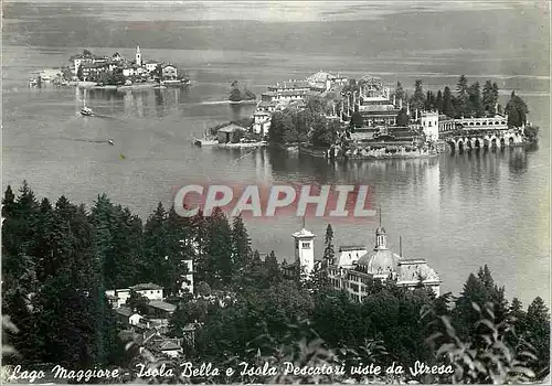 Cartes postales moderne Lago Maggiore Isola Bella e Isola Pescatori