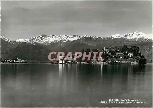 Moderne Karte Lago Maggiore Isola Bella e Isola Superiore