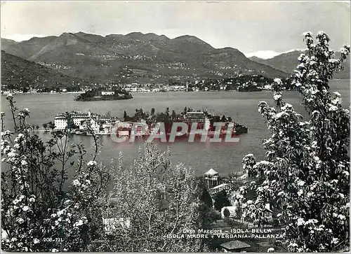 Moderne Karte Lago Maggiore Isola Bella-Isola Madre Verbania-Pallanza