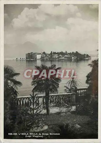 Moderne Karte Lago Maggiore Isola Bella da Stresa Borromeo