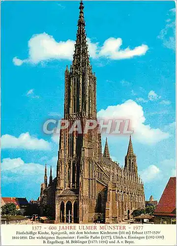 Cartes postales moderne Jahre Ulmer Munster Ulm a.d Donau