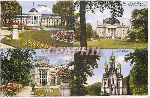 Cartes postales moderne Wiesbaden Panorama