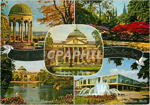 Cartes postales moderne Wiesbaden Panorama