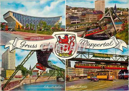 Cartes postales moderne Wuppertal Tramway