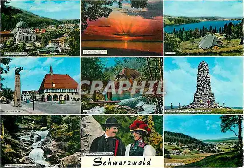 Cartes postales moderne Schwarzwald Panorama Feldberg