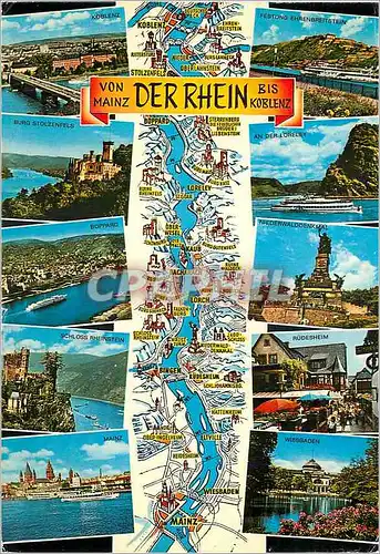 Cartes postales moderne Der Rhein Koblenz-Mainz