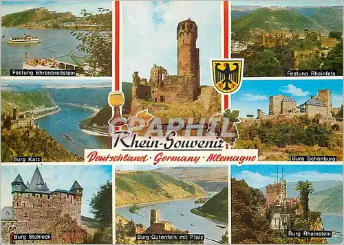 Cartes postales moderne Rhein-souvenir Panorama