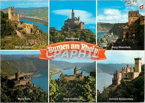 Cartes postales moderne Burgen am Rhein Bernkastel