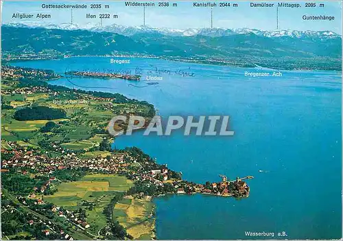 Moderne Karte Wasserburg Bodensee