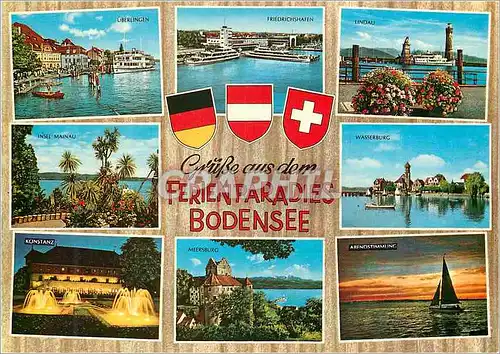 Moderne Karte Ferien Paradies Bodensee