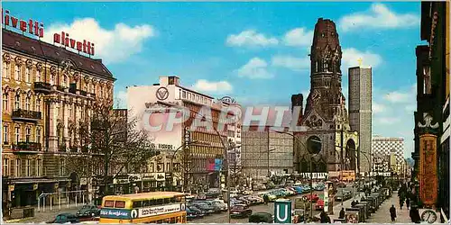 Cartes postales moderne Kurfurstendamm Kaiser-Wilhelm-Gedachtniskirche Berlin