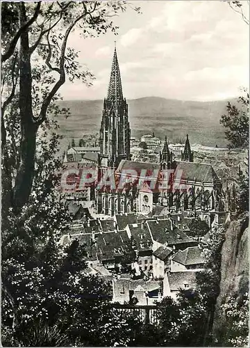 Moderne Karte Cathedrale Freiburg Schwarzwald