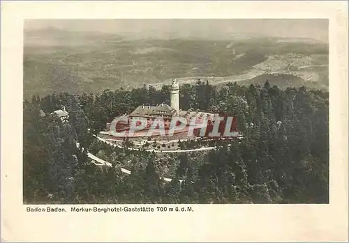 Moderne Karte Baden-Baden Merkur-Berghotel-Gaststatte