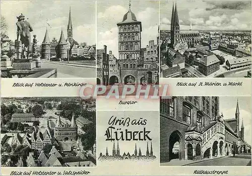 Moderne Karte Lubeck