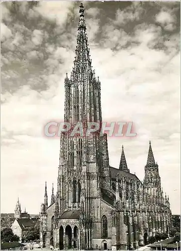 Cartes postales moderne Munster in Ulm a.d Donau Kirchturm der Erde