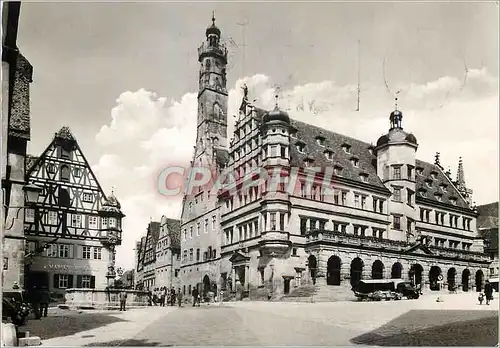 Moderne Karte Rothenburg o.d Tauber Rathaus