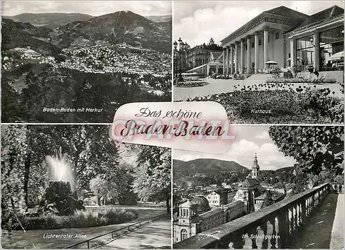 Moderne Karte Das schonen Baden-Baden Panorama