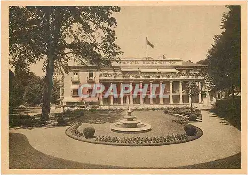 Moderne Karte Badhotel Badischer Hof am Kurpark Baden-Baden