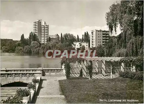 Moderne Karte Berlin Lietzensee mit Hochhaus