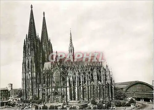 Moderne Karte Koln am Rhein Dom-Sudseite