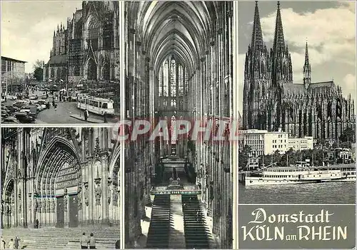 Moderne Karte Domstadt Panorama Kolm am Rhein