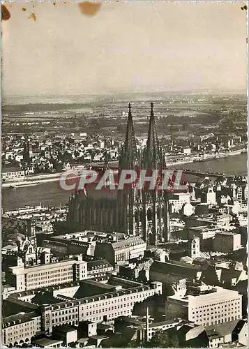Cartes postales moderne Koln am Rhein Luftbildaufnahme