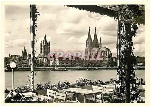 Moderne Karte Koln am Rhein Dom view