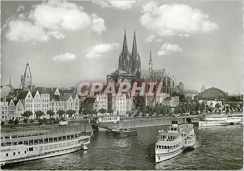 Cartes postales moderne Koln am Rhein Rheinansicht