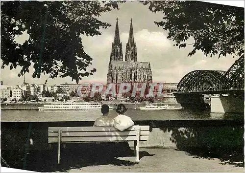 Cartes postales moderne Koln am Rhein Rheinfront
