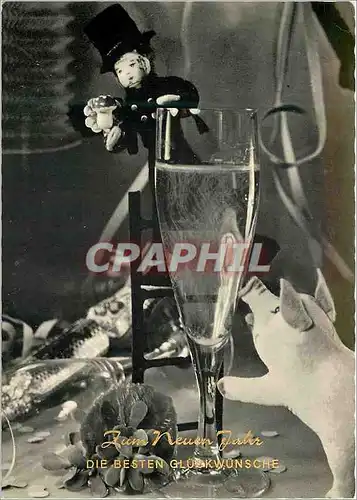 Cartes postales moderne Zum Neuer Jahr Besten Gluskwunsche Cochon Porc