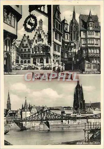 Cartes postales moderne Frankfurt am Main Panorama