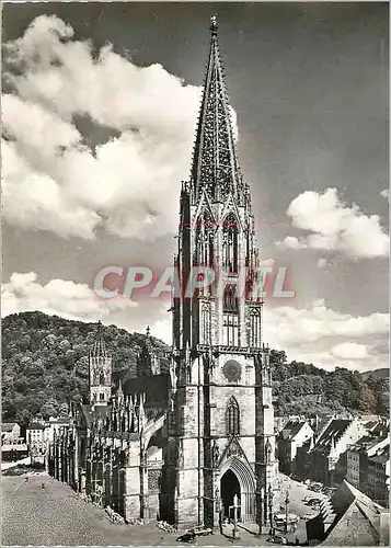 Moderne Karte Freiburg I Br Cathedrale 115m high