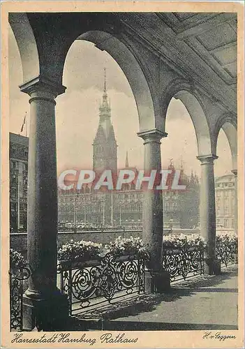 Cartes postales moderne Hamburg Rathaus Hansestadt