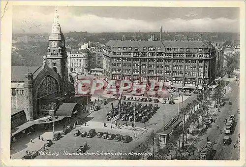 Cartes postales moderne Hamburg Hauptbahnhof-Ankunftseite Bieberhaus