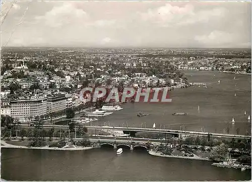 Cartes postales moderne Hamburg Alster und Lombardsbrucken