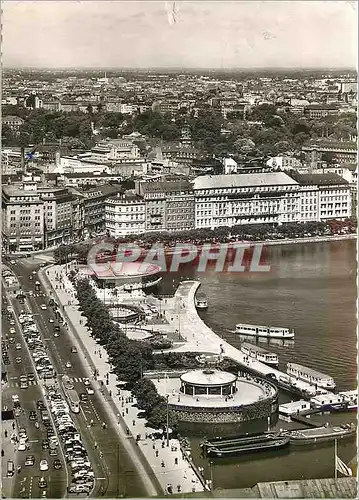 Moderne Karte Hamburg Jungfernstieg und Bihnenalster