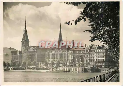 Moderne Karte Hamburg Jungfernstieg