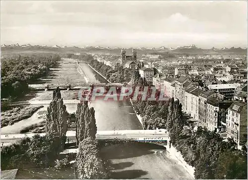 Cartes postales moderne Munchen Partie a.d Isar Blick Maximiliankirche