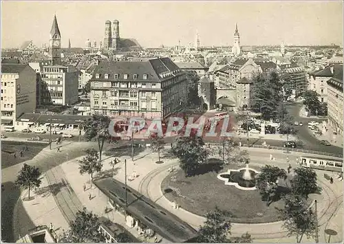 Moderne Karte Munchen Totalansicht mit Sendlinger Tor Platz