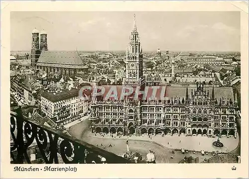 Moderne Karte Munchen Marienplatz