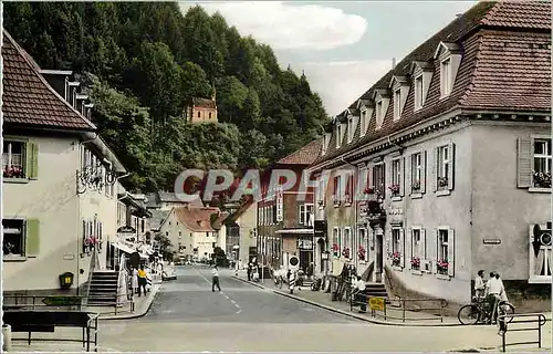 Moderne Karte Zell im Wiesental mit Kalvarienkapelle