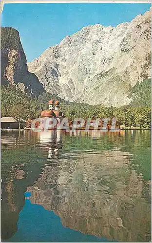 Moderne Karte St. Bartholoma Watzmann Berchtesgaden