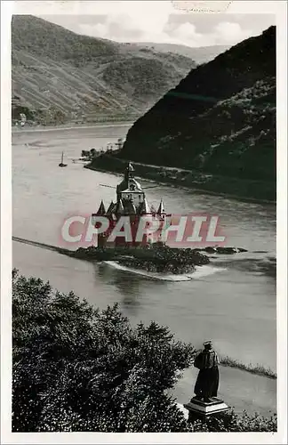 Cartes postales moderne Kaub am Rhein Blucherdenkmal und pfalz.
